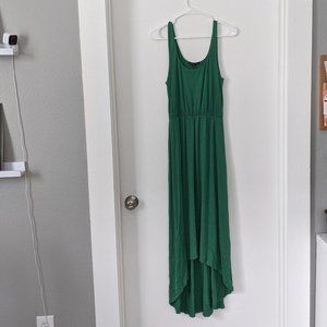 Green high-low summer dress